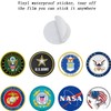 Round American Flag Patch, Hook and Loop USA Flag Embroidered