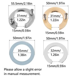 Faucet Fixing Tool Set, Anti-loosening Tap Fixing Nut Kitchen Bathroom Basin Fastener for 31mm/1.22in Single Hole Faucet (Stainless Steel)