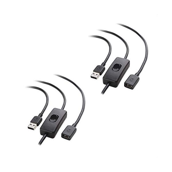 Cable Matters 2 Pack Short USB Extension Cable (USB Extender
