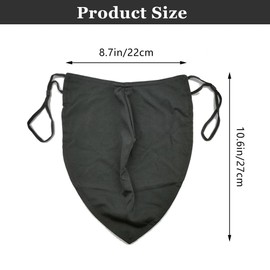 Niuhong Beard Bib Men's Beard Apron Men Care Beard Protection Beard Cloth Beard Covers Shaving Beard Care Face Hair Adjustable Face Beard Apron, black