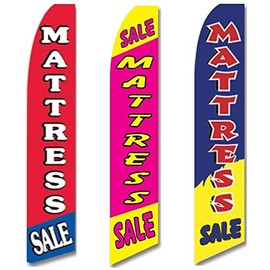 3 Swooper Flags Mattress Open SALE Home Furniture Advertising