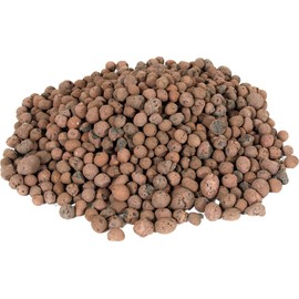 GROW!T GMC40l - 4mm-16mm Clay Pebbles, Brown, (40 Liter Bag) - Made from 100% Natural Clay, Can be used for Drainage, Decoration, Aquaponics, Hydroponics and Other Gardening Essentials