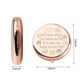 WUSUANED D Anime Makeup Mirror Cartoon Character Lover Gift Food Animation Gift for Comic Fans