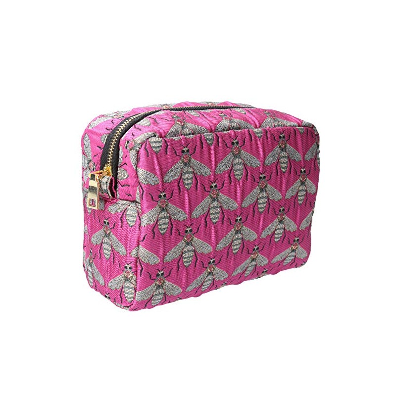 Gisela Graham Fuchsia One Size Cosmetic Bag