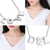 Candyfancy Chain with Initial Letter 925 Silver Pendant Necklace Customizable