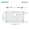 Serene Valley Sink Bottom Grid 29-1/2" x 16-1/2", Rear Drain