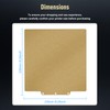 SeulQirw 235x235mm Double Sided Textured PEI Build Plate for Flashforge