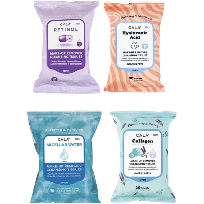 Toallitas desmaquillantes Cala mod82589 – Pack de 4, limpieza profunda
