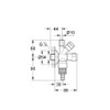 Grohe 41082000 WAS Angle Valve Chrome-Plated 0.5 Inches with Tube