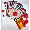 Flatland 国旗 32ヶ国 手旗 万国旗 日の丸 旗 スポーツ 観戦 応援
