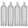 4Pcs RCA Sound Plug Chrome Plated Welding Phono RCA Male