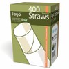 Planet+ 100% Compostable PLA Straws, Individually Wrapped, Jumbo, 7.75-inch, 400-Count