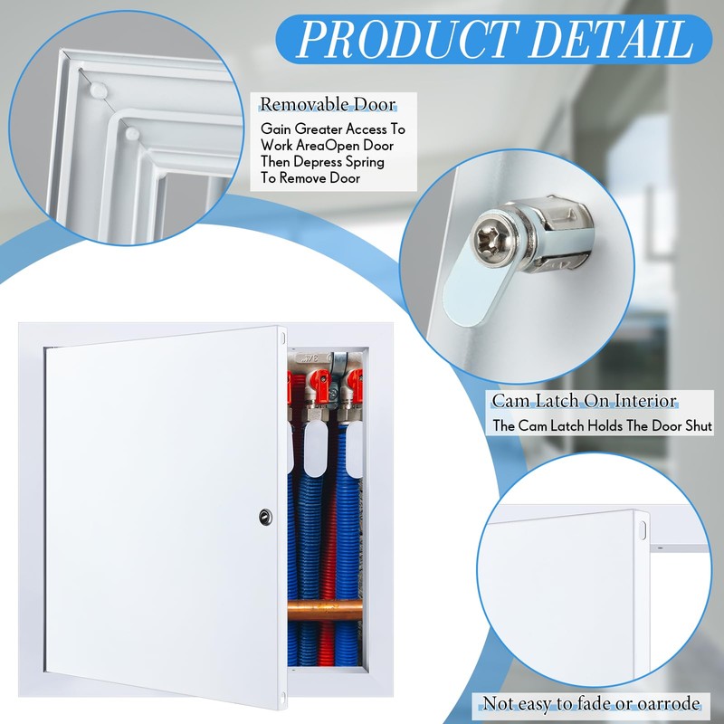 Gisafai Access Panel Wall Hole Cover Metal Drywall Access Door