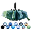 LANBRELLA Umbrella Compact Inverted Folding Umbrellas Auto Open Close -