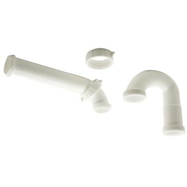 GULUANT 2 Pack Replacement 1682-T 1-1/4 Inch PVC Tubular P-Trap With Nut & Washer for Thrifco Plumbing 4401682