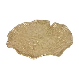 Metal Jewelry Dish, Leaf Shaped Ring Holder Jewelry Organizer, Trinket Dish Vanity Tray for Dresser Christmas Birthday Wedding Gifts