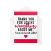 Funny Valentines Cards Girlfriend Boyfriend Thank You for Loving Me
