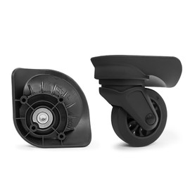 TarppedRock Replacement Luggage Wheels for Suitcases, Set of 2, Travel Suitcase Spinner Wheel Repair Kit for Customs Trolley Case (TR75R-2 Pcs)