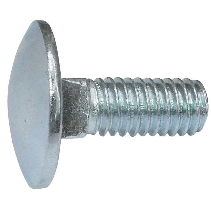 AERZETIX - C48980 - Set of 100 Carriage Bolts Flat