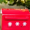 Christmas Post Box 15x23cm To Santa North Pole Red Metal