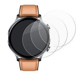 BROTECT Protective Glass for Nongamx Smartwatch 1.39 Inch (Pack of 3) Protective Film Tempered Glass [Extremely Scratch-Resistant 9H, Anti-Fingerprint