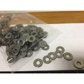 McMaster-Carr Qty (100) USS Standard 1/4" Stainless Steel Flat Washers, 0.312" ID, 0.750" OD