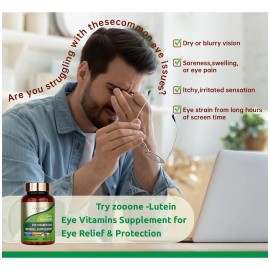 Zooone Vitaminas Para Ojos Con Luteína 60 Cápsulas