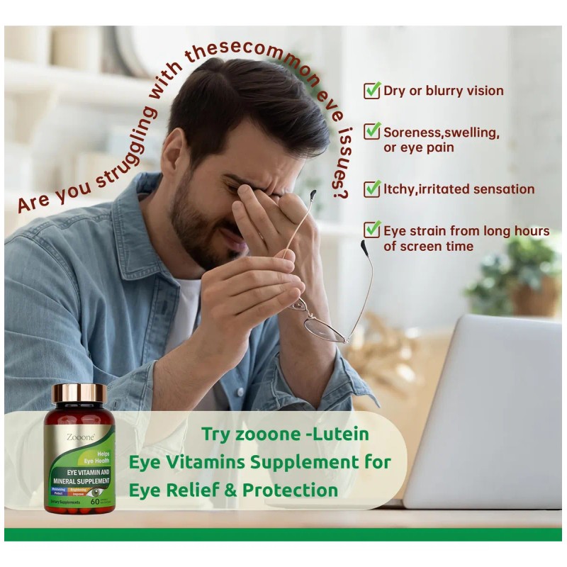 Zooone Vitaminas Para Ojos Con Luteína 60 Cápsulas