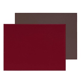 Freeform DUO Place Mat Set Burgundy/Anthracite Metallic 40 x 30 cm Washable Place Mat Washable up to 90 °C Heat Resistant Faux Leather Table Mat Dining Table Mat