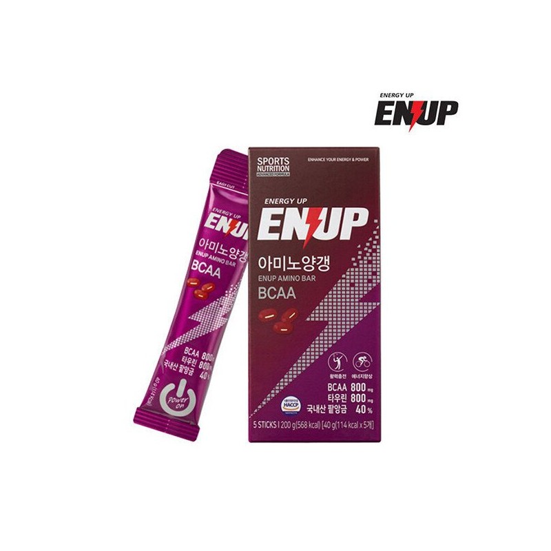 엔업 아미노 팥 양갱 에너지바 스포츠 보충제 Enup Amino Red