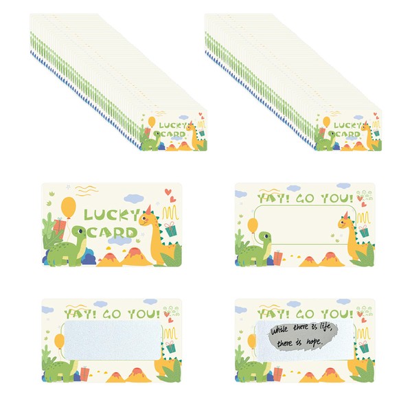 Festival Wish Cards Cartoon Reward Card Sweepstakes Cards Lucky Scratch