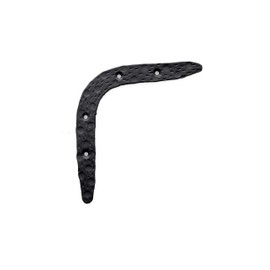 The Rustic Express - Corner Brackets with Decorative Bolts - Pack of 4 - Decorative Corner Protector & Guard Set for for Barn, Garage Door, Screen Door or Fence Gates