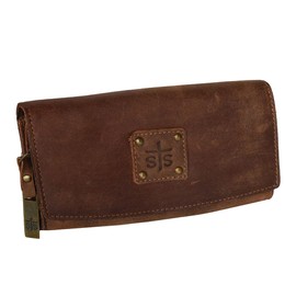 STS Ranchwear Women's Leather The Baroness Tri-fold Wallet, Lightweight,Brown, One Size