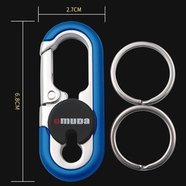 Keychains Fashion Men's Stainless Steel Ring Creative Metal Car Accessory Gift