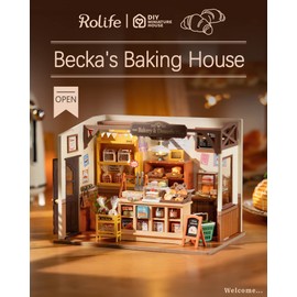 Rolife Miniature House Kit for Beginners-1:20 DIY Miniature Dollhouse Kit with LED Lights-Tiny House Crafts for Adults-Birthday Gifts Hobbies for Women and Men