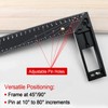 Cuidosful Precision Multi-Angle Measuring Ruler,10°-90° Combination Framing Square with Marking