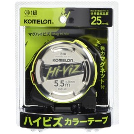 Komelon コメロン コンベックス マグハイビズ 25 テープ幅25mm 5.5m KMC-28