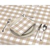 LAN&LAN - Cloth Napkins, Pack of 6 Gingham Check Napkins,