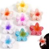 IONPSHG 8PCS Hawaiian Plumeria Hair Clips Tropical Flower Hairpin Cute