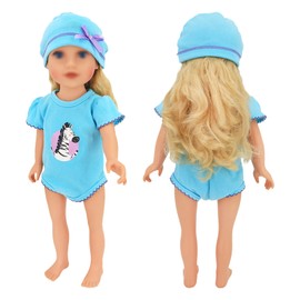 SOTOGO 9 Sets Doll Clothes Outfits for 14 to 17 Inch New Born Baby Doll, 15 Inch Baby Doll and American 18 Inch Doll Clothes and Accessories