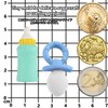 Silikonform Babyfläschchen Schnuller Fondant Backform für Polymer-Ton Tortendeko