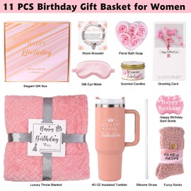 Best friend Birthday Gifts for Women Friendship, Birthday Gift for Women Mom Wife Her Best Friend Sister Aunt Teen Girl Girlfriend, Relaxing Spa Bath Gift Set Self Care Get Well Gift Baskets