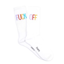 Fisura Mens Novelty Gift High Socks Cotton Polyester Size 7-11, Off Multicolor