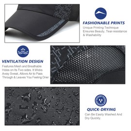 TAGVO 2-Pack Lightweight Quick-Dry Baseball Cap, Breathable Sports Hat with Adjustable Fit for Men & Women