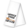 RZHV Wooden Spoon Survivor Kitchen Towel l, Funny Spoon Dish