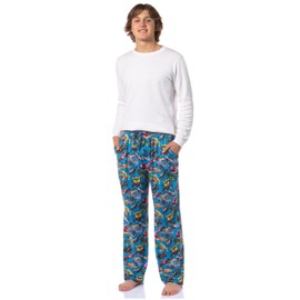Hot Wheels Sleep Family Bone Shaker Sharkruiser Tossed Cars Print Pajama Pants (Adult, Medium)