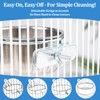 2 Pack Stainless Steel Bird Food Bowl Small Bird Feeding