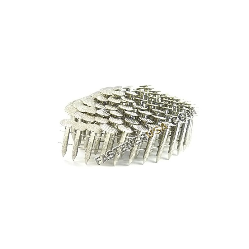 1" Ring 304SS Coil Roofing Nails 600ct