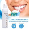 V-White Foam Teeth Whitening Toothpaste - Organic Toothpaste Fluoride Free,