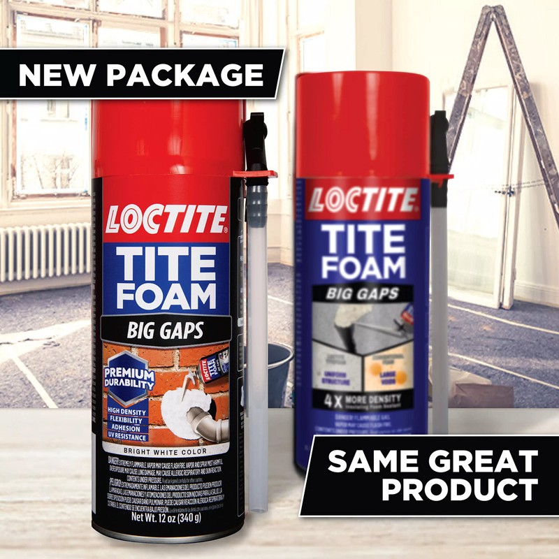 Loctite Tite Foam Big Gaps White Insulating Foam Sealant, 12